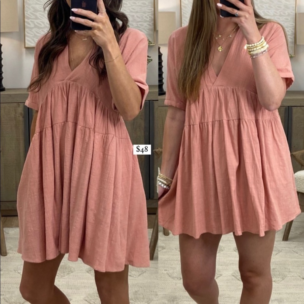 Talulah Pink Short Sleeve Dress